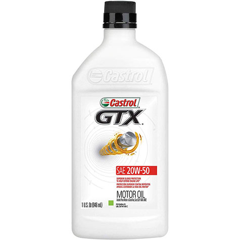 Castrol GTX SAE 20W-50 Motor Oil - 1 Quart product photo