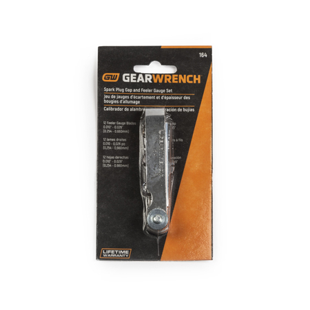 Gearwrench - 12 Blade Feeler Gauge Set & 6 Wire Spark Plug Gap product photo