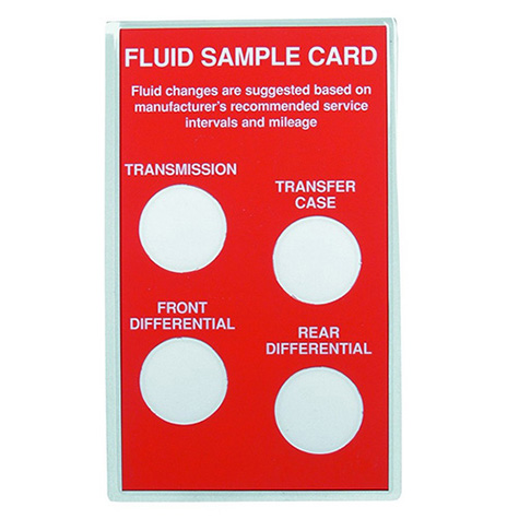 Service Champ Fluid Sample Cards product photo