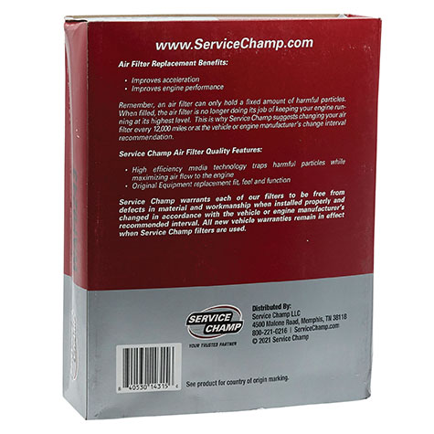 Service Champ Air Filter product photo