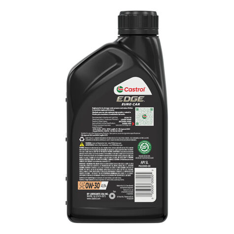 Castrol SAE 0W-30 Edge Euro A3/B4 - 1 Quart product photo