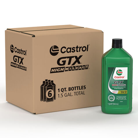 Castrol SAE 10W-30 GTX High Mileage - 1 Quart product photo