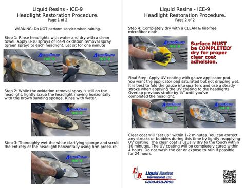 ICE-9 Headlight Restoration Test Drive Kit product photo