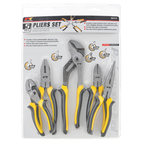 Performance Tool 5pc Pliers Set product photo