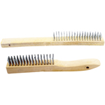 Performance Tool 2 pc Wood Handle Wire Brush product photo