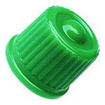 Tru-Flate Cap Valve Plastic Green Sealing 100 product photo