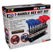 Performance Tool - 10pc SAE/Metric T-Handle Hex Key Set product photo